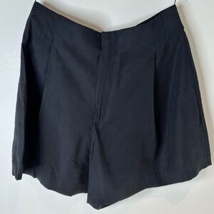 Zara black Pleated Shorts